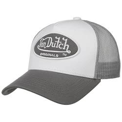 Von Dutch Boston Oval Patch Trucker Cap Basecap Baseballcap Truckercap Meshcap (One Size - grau) von Von Dutch