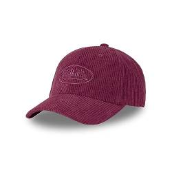 Von Dutch Cap Herren & Damen, 100% Baumwolle, Cord, rot, Einheitsgröße von Von Dutch