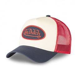 Von Dutch Cap für Damen und Herren, verstellbar, Truckermütze, originell und bequem, Blau, Beige, Rot, Größe TU, beige, Einheitsgröße von Von Dutch