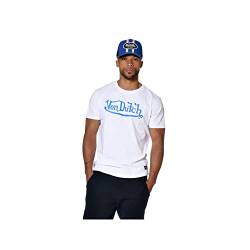 Von Dutch Herren-T-Shirt, Rundhalsausschnitt, Aufdruck vorne Bruce, weiß, XXL von Von Dutch