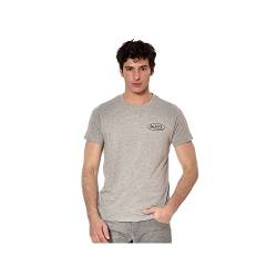Von Dutch Herren-T-Shirt, gerader Schnitt, mit kleinem Aufdruck, Brust Dary, grau, L von Von Dutch