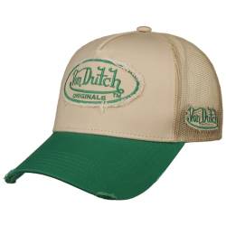 Von Dutch Kalmar Trucker Cap Basecap Baseballcap Truckercap Meshcap (One Size - beige-grün) von Von Dutch