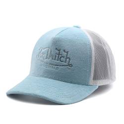 Von Dutch Miami Rhinestone Velvet Trucker Cap Basecap Baseballcap Truckercap Meshcap (One Size - hellblau) von Von Dutch