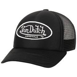 Von Dutch Tampa Oval Patch Foam Trucker Cap Basecap Baseballcap Curved Brim Meshcap (One Size - schwarz-schwarz) von Von Dutch