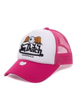 Von Dutch Trucker Cap Baker White Pink Weiss Pink, Size:OneSize von Von Dutch