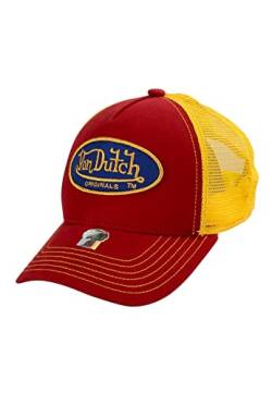 Von Dutch Trucker Cap Boston Red Yellow Rot Gelb, Size:OneSize von Von Dutch