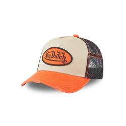 Von Dutch Trucker Cap mit Ora Mesh, Beige/Violett, Einheitsgröße von Von Dutch