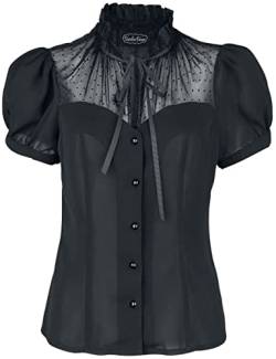 Voodoo Vixen Acid Doll Coalette Blouse Frauen Bluse schwarz L von Voodoo Vixen