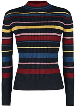 Voodoo Vixen Leah Turtle Neck Sweater Frauen Strickpullover Multicolor M von Voodoo Vixen