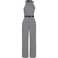 Voodoo Vixen - Rockabilly Jumpsuit - Tie Collar High Neck Knit Jumpsuit - XS bis XXL - für Damen - Größe XXL - multicolor von Voodoo Vixen