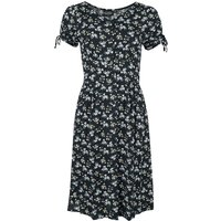 Voodoo Vixen - Rockabilly Kleid knielang - Ditsy Floral Tie Sleeve Dress - XS bis 4XL - für Damen - Größe XL - multicolor von Voodoo Vixen