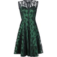 Voodoo Vixen - Rockabilly Kleid knielang - Emerald - S bis 4XL - für Damen - Größe 3XL - grün von Voodoo Vixen