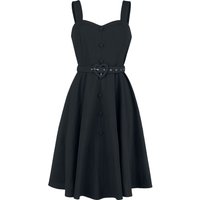 Voodoo Vixen - Rockabilly Kurzes Kleid - Frenchie Flare Halter Dress - S bis 4XL - für Damen - Größe M - schwarz von Voodoo Vixen