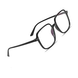 Voolga Blaulichtfilter Brille Klare Linse Slim-Brille Ohne Sehstärke Für Computer/Smartphones/Tablets Blaulicht Schutzbrille Brillenfassung mit Brillenetuis C1 von Voolga