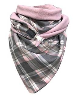 Voqenn Schal Damen Herren Dreiecksschal Winterschal Warme Dreieckstuch mit Knopf Deckenschal Poncho Herbstschal Baumwolle Soft Wrap Dreieck Groß Damenschal Halstücher Frauen Schals von Voqeen