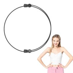 Vordpe Verstellbares Croptuck Gürtel, Elastische Crop Tuck Werkzeug für Damen, wiederverwendbarer Crop Tuck Gürtel, für T-Shirt Hemd Crop Top DIY Kleidung (Schwarz, L) von Vordpe