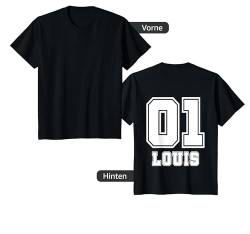 Kinder Louis Name Jungs Nummer Rücken T-Shirt von Vorname Fußball