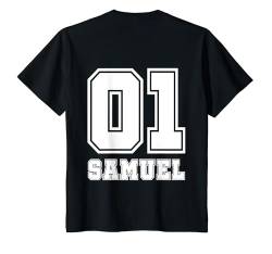 Kinder Samuel Name Jungs Nummer Rücken T-Shirt von Vorname Fußball