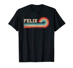 Felix Name I Limited Vintage I Felix personalisiertes T-Shirt von Vorname Retro I Jungs & Männer I Mädchen & Frauen