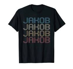 Jakob Vorname I Stolz Vintage I Jakob Name T-Shirt von Vorname Retro I Jungs & Männer I Mädchen & Frauen