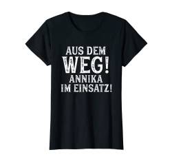 ANNIKA TShirt Lustig Spruch Witzig Aus Dem Weg Vorname Name T-Shirt von Vornamen Designs mit lustigem Spruch