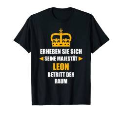 Herren LEON TShirt Vorname Name Spruch Lustig Majestät T-Shirt von Vornamen Designs & Lustige Namen Motive