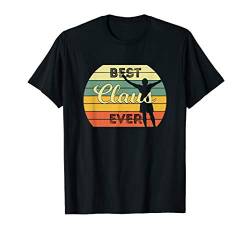 Best Claus Ever - Personalisiertes Geschenk zum Geburtstag T-Shirt von Vornamen Retro Geschenke und Designs