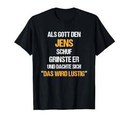 JENS TShirt Name Spruch Lustig Gott schuf Vorname T-Shirt von Vornamen & Sprüche - Lustige Namen Motive