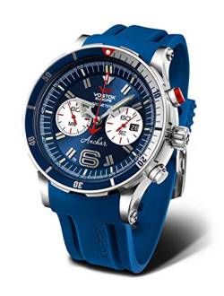 Vostok Europe Anchar Chronograph Herrenuhr Blau mit Wechselband 6S21-510A583 von Vostok Europe