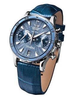 Vostok Europe Damen-Armbanduhr mit 3 Armbändern Blau VK64-515A526 von Vostok Europe