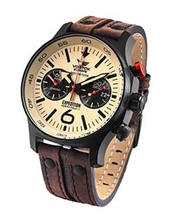 Vostok Europe Herrenuhr Expedition Nordpol 1 Chronograph mit Lederband 595C644 von Vostok Europe