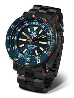 Vostok Europe Herrenuhr Lunokhod 2 Automatik mit Metallband Schwarz/Petrol 620C633-B von Vostok Europe