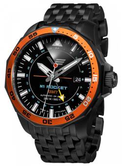 Vostok Europe NH34-225C714-B Herren-Armbanduhr Automatik GMT Rocket N1 Schwarz von Vostok Europe