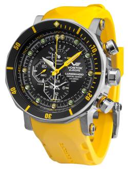 Vostok Europe YM86-620A505-YLW Herren-Alarm-Chronograph Lunokhod 2 von Vostok Europe