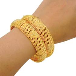 Dubai-Armreifen für Damen, indisch, arabisch, Charm-Armband, Hochzeit, äthiopisches Armband, hawaiianischer Schmuck, 4 Stück von Vsadsau