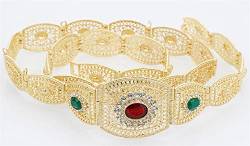 Marokko-Kaftan-Gürtel für Damen, europäische Perlenkette, Hochzeitskleid, Abaya, Kristallschmuck, Brautschmuck, Hochzeitsschmuck von Vsadsau