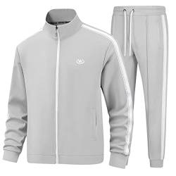 W JIANWANG Herren Jogginganzug Trainingsanzug Sportanzug Fußball Sporthose für Gym Tracksuit Atmungsaktiv Hausanzug JW-3608-S von W JIANWANG