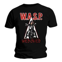 W.A.S.P. Herren T-Shirt Schwarz Schwarz Gr. M, Schwarz von W.A.S.P.