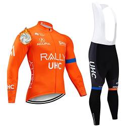 Herren Fahrradbekleidung Fleece Radtrikot Set Winter Langarm Radbekleidung Radsportanzüge mountainbike kleidung radtrikot trikot set mit Thermofleecefutter von WADRI