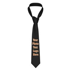 WAFICAC Individuelle Foto-Krawatte für Männer, personalisierte Business-Krawatte, Männer-Krawatten mitAufdruck, Geschenke für Vater, Ehemann, Freund, Männer, Freunde. Neuartige Krawatte zum Vatertag von WAFICAC