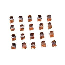 12 Stück/Set kleine Greifer Kunststoff Haarspangen Krallen Mini Klammern Mode Mädchen Krabbe Accessoires Haargeschenke ohne Haarklammern Box von WAITLOVER