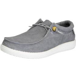 WALK IN PITAS Canvas Stoffschuhe Sneaker (gris, EU Schuhgrößensystem, Erwachsene, Numerisch, M, 44) von WALK IN PITAS