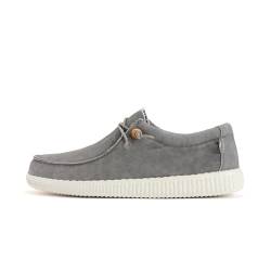 WALK IN PITAS WP150 WALLABI Washed | Herren Mokassins | Casual Bootsschuhe | Sommer-Sneakers | Herren Freizeitschuhe | Pitas Herrenschuhe | Grau 43 von WALK IN PITAS