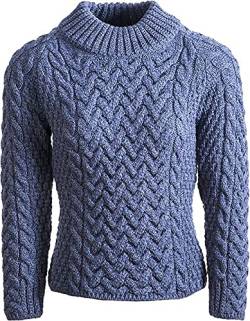 WALKER AND HAWKES Arrington - Damen Pullover aus Merinowolle - Himmelblau - L von WALKER AND HAWKES