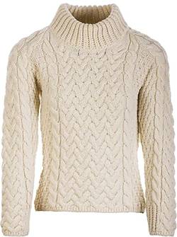 WALKER AND HAWKES Arrington - Damen Pullover aus Merinowolle - Perlfarben - L von WALKER AND HAWKES