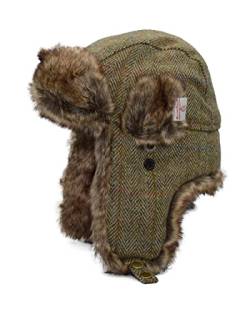 WALKER AND HAWKES - Charles - Hut der Fallensteller aus Harris-Tweed - Country-Stil - Moosgrün - S (57cm) von WALKER AND HAWKES