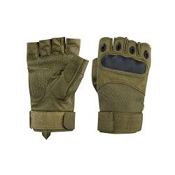 WALKER AND HAWKES - Fingerlose Handschuhe - für Jagd & Sport - rutschfest - Knöchelschutz - Grün - L von WALKER AND HAWKES