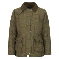 WALKER AND HAWKES - Hazelwood - Damen Country-Jacke aus Tweed - für die Jagd geeignet - Marineblauer Streifen - EU 36 (UK 8) von WALKER AND HAWKES