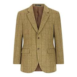 WALKER AND HAWKES Herren Country-Blazer - Klassische Jacke aus Windsor-Tweed - Helles Salbeigrün - Größe EU 50 (UK 40) von WALKER AND HAWKES