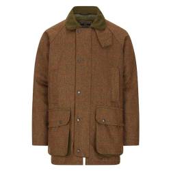 WALKER AND HAWKES Herren Country-Jacke aus Tweed - für die Jagd geeignet - Braun - Größe 3XL (50"-52") von WALKER AND HAWKES